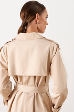 0105 Плащ женский (молочный / бежевый)