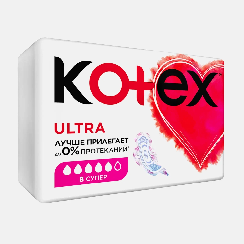 Гигиенические прокладки Kotex Ultra Супер 8шт