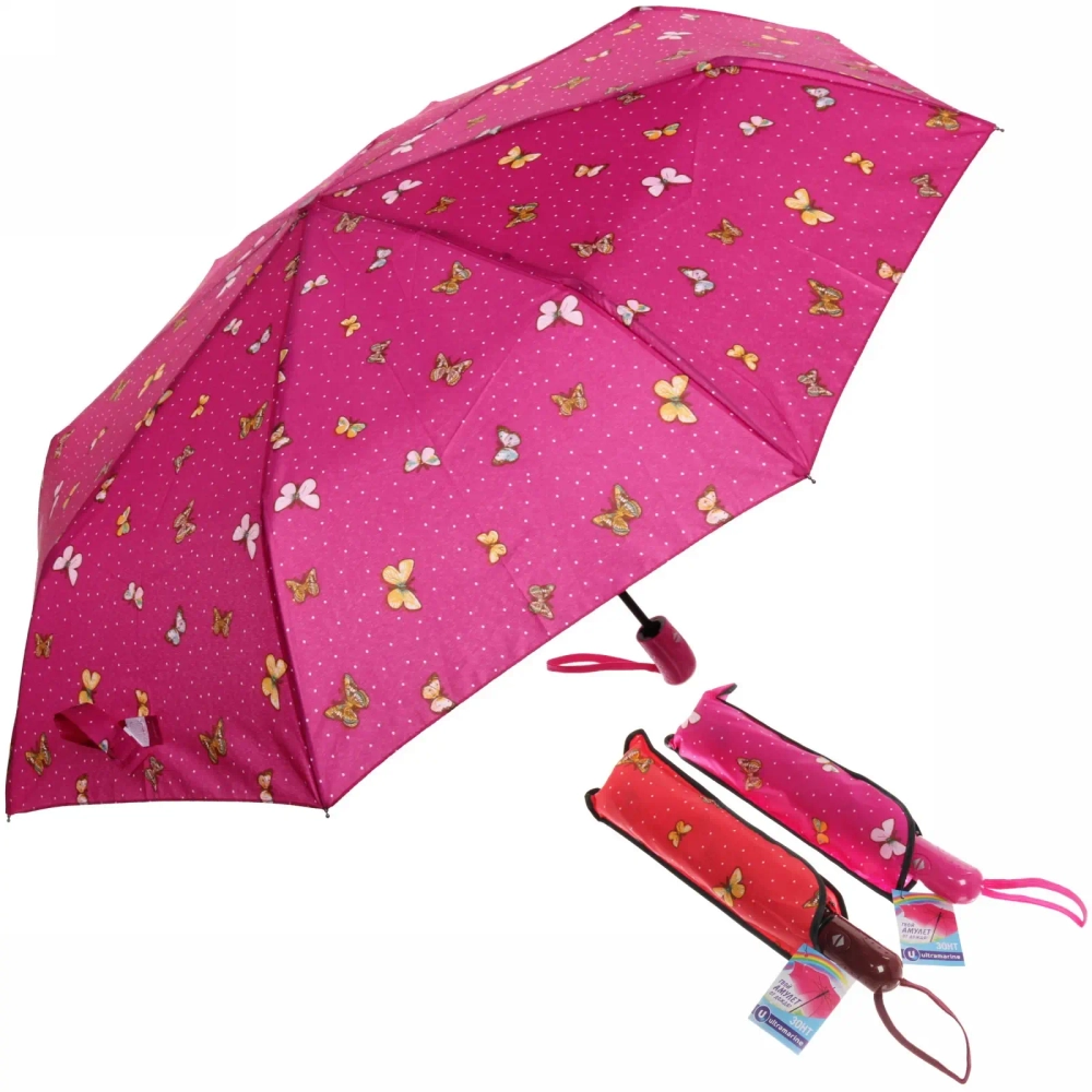 New Зонт женский автомат «Ultramarine - Орион», микс 6 цветов, 8 спиц, d-108см, длина в слож. виде 28см