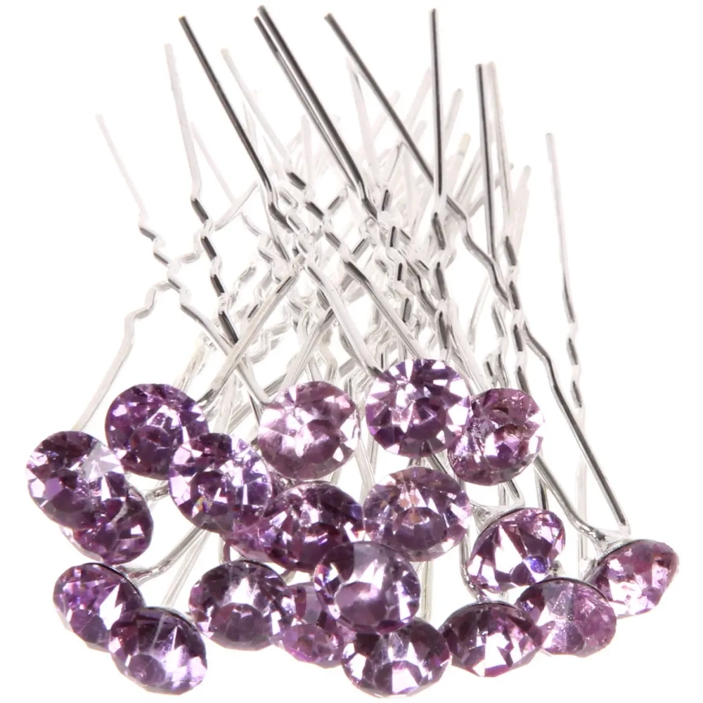 Шпильки для волос 20шт «Алмазик», цвет микс