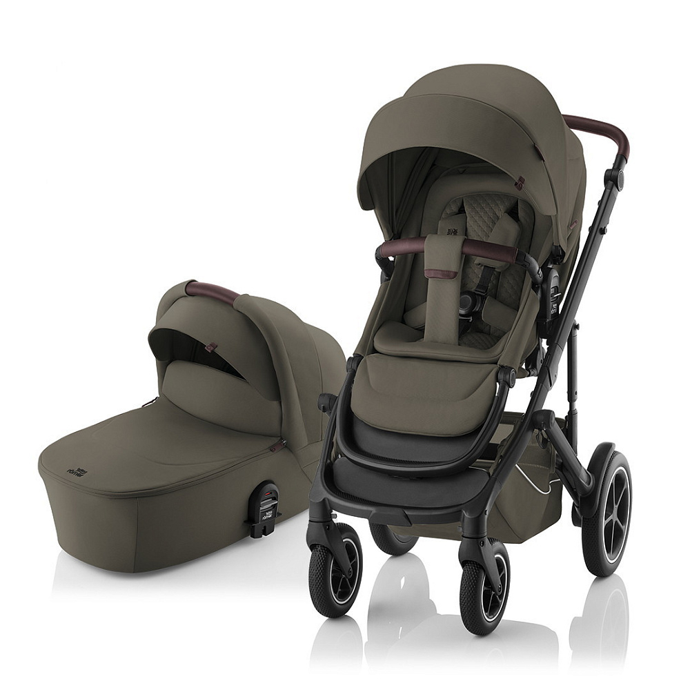 Коляска 3 в 1 Britax Roemer Smile 5Z LUX и автокресло Baby-Safe PRO Style Night Blue Urban Olive