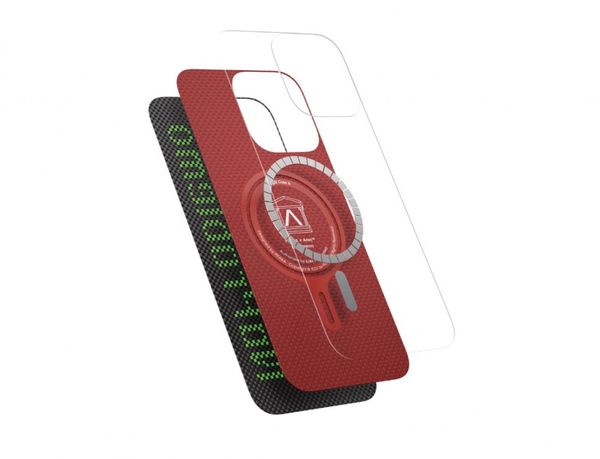 Чехол Pitaka Tactile Woven (Lumintex Edition) для iPhone 16 Pro, Кредитная карта | Credit card
