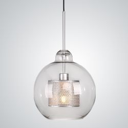 Подвесной светильник CATCH F pear silver D30