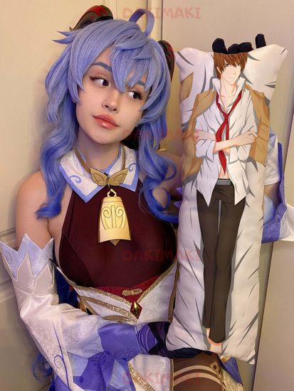 Мини дакимакура Лайт Ягами из Тетрадь смерти арт. M0360, 60х20 см