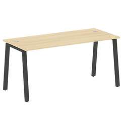 Metal System Стол письменный на А-образном м/к БА.СП-4 Акация Лорка/Металл Антрацит 1600*720*750