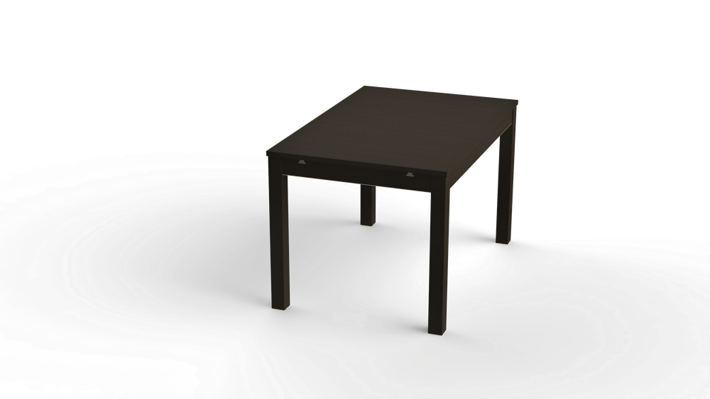 Стол Вардинг М обеденный раскладной 120(180)х74х70 шпон (ясень черный)