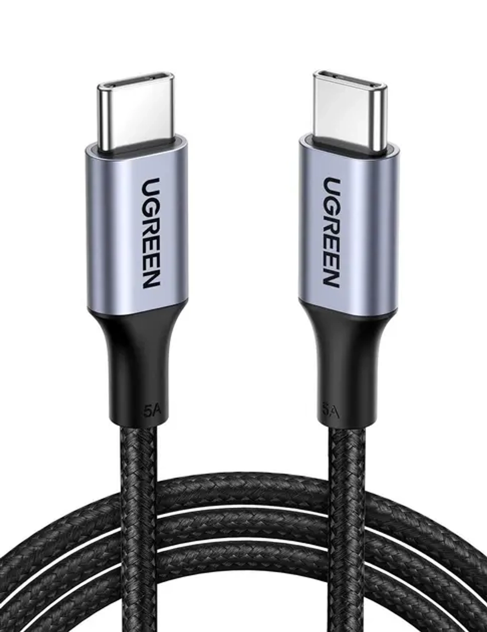 Кабель USB C - USB C, 480Mbps, 5A, QC4.0/PD3.0, 100W, 2m, UGREEN 70429