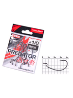 Крючки офсетные Lucky John серии LJHP350 размер 005/0 (5упк.по 5шт.)