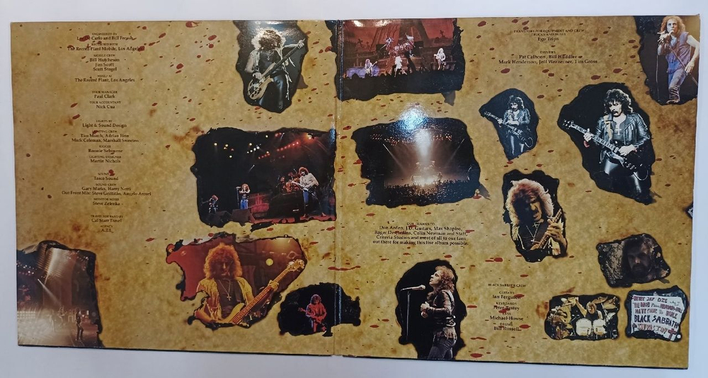 Винтажная виниловая пластинка Black Sabbath Live Evil (Netherlands 1983)