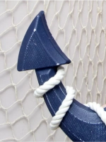 Декор на стену для интерьера "Якорь с канатом"