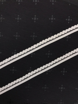 Отделочная резинка ажурная белая 12 мм