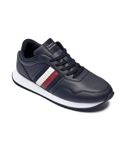 Кожаные кроссовки Tommy Hilfiger - темно-синий(FM0FM05121)