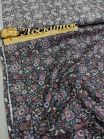 Ситец/ 21927-1 Цветы на сером