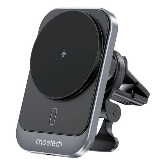 Автомобильное беспроводное зарядное устройство Choetech Air Vent Magnetic Phone Car Mount Holder 15W (T206-F-ACBK)