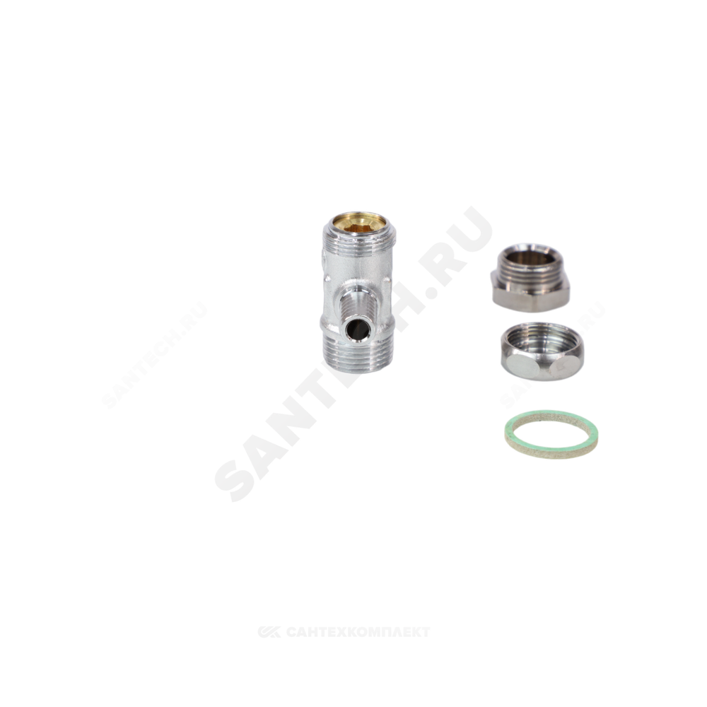 Кран шаровой латунь сливной R65D хром Ду 8 Ру42 НР/штуц 1/4" под ключ Giacomini R65DX011