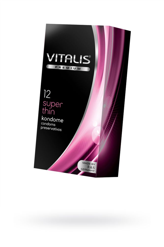 Презервативы Vitalis Premium Super Thin - супер тонкие, 12 шт