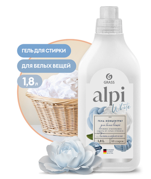 Концентрированное жидкое средство для стирки "ALPI white gel" (флакон 1,8л)