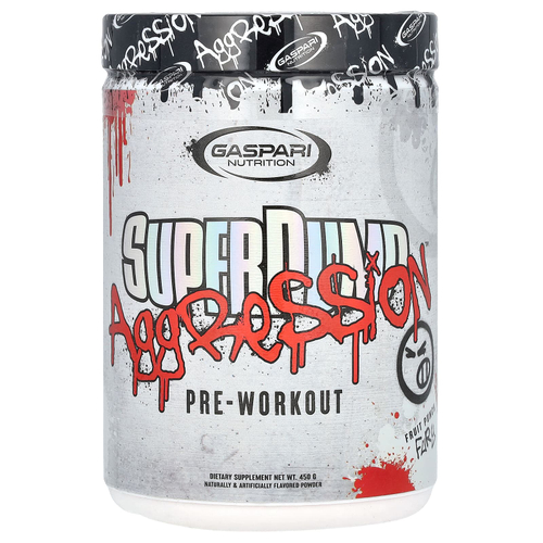Gaspari Nutrition, SuperPump Aggression Pre-Workout, Fruit Punch Fury, 450 г