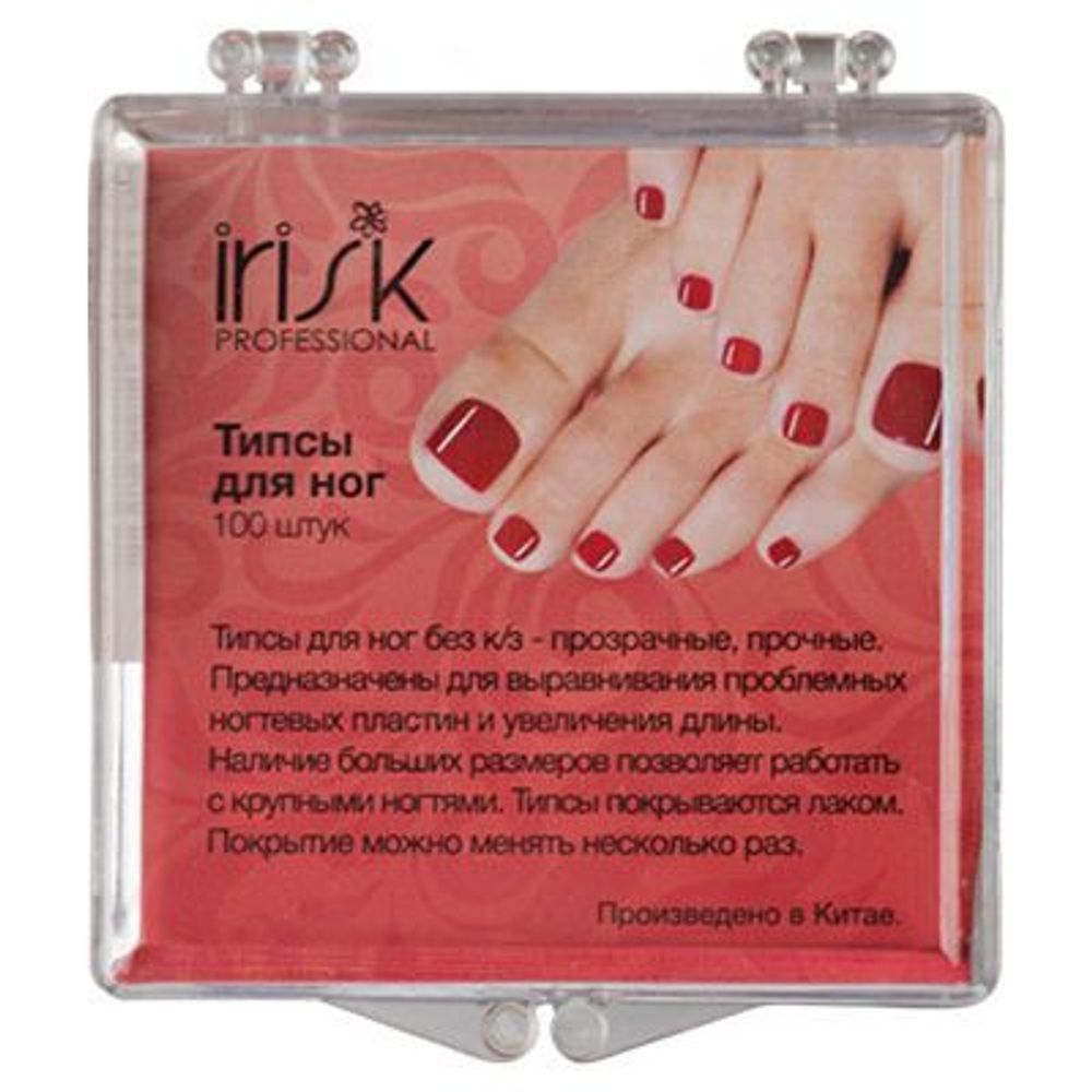 Irisk Типсы для ног без контактной зоны, бокс 100 шт.