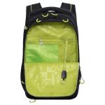 Рюкзак Grizzly, 31*42*22см, 3 отделения, 4 кармана, анатомическая спинка, черный-салатовый