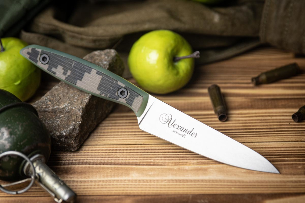 Кухонный нож Alexander S N690 Camo G10