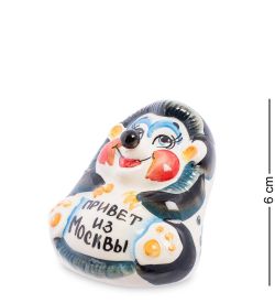 ГЛ- 389 Фигурка «Ежонок» цв. (Гжельский фарфор)