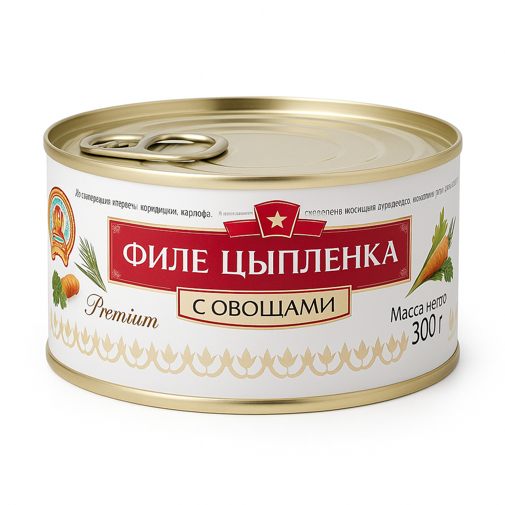Филе цыпленка с овощами Премиум 300 гр