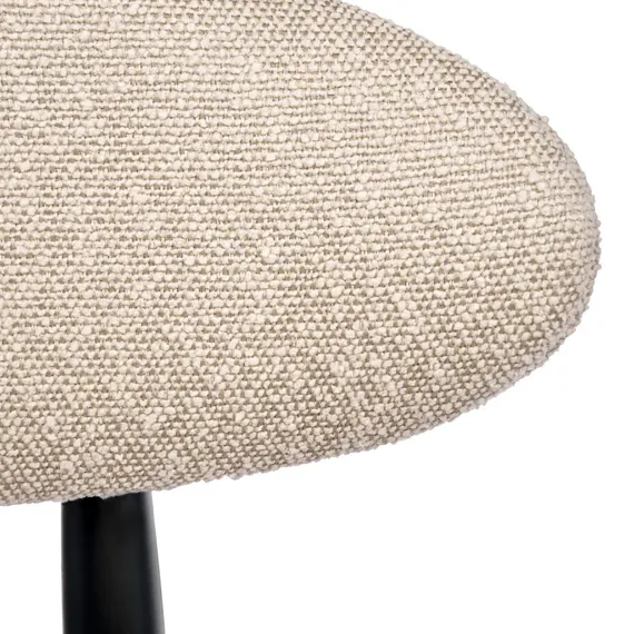 Полубарный стул Mod, черный, бежевое букле