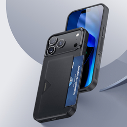 Чехол с MagSafe и отделение для карт (картхолдер) для iPhone 17 Pro, от Dux Ducis, серия Pocard Series Case