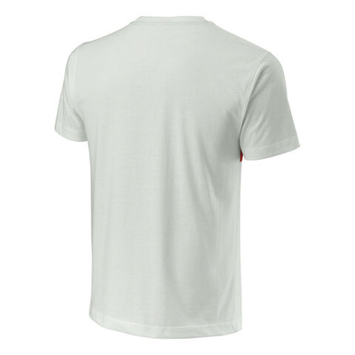 Мужское теннисное поло Wilson Script 14 Tech T-Shirt Men - Grey, White
