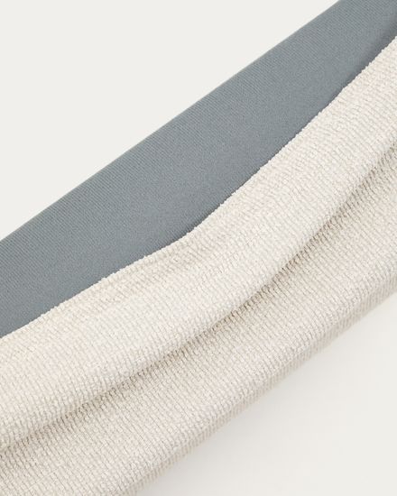 Кровать Martina со съемным чехлом из шенилла цвета экрю 160 x 200