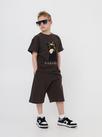 Бермуды трикотажные Over, шоколад