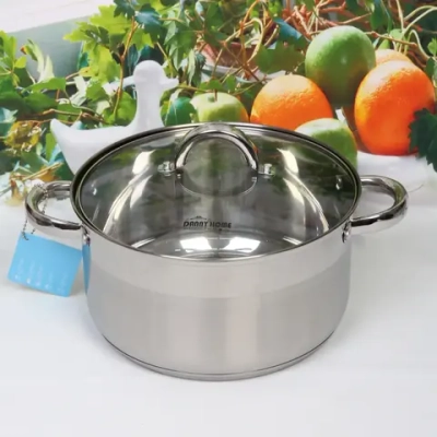 Кастрюля из нержавеющей стали MONICA 6,1л, индукция, DH14-24