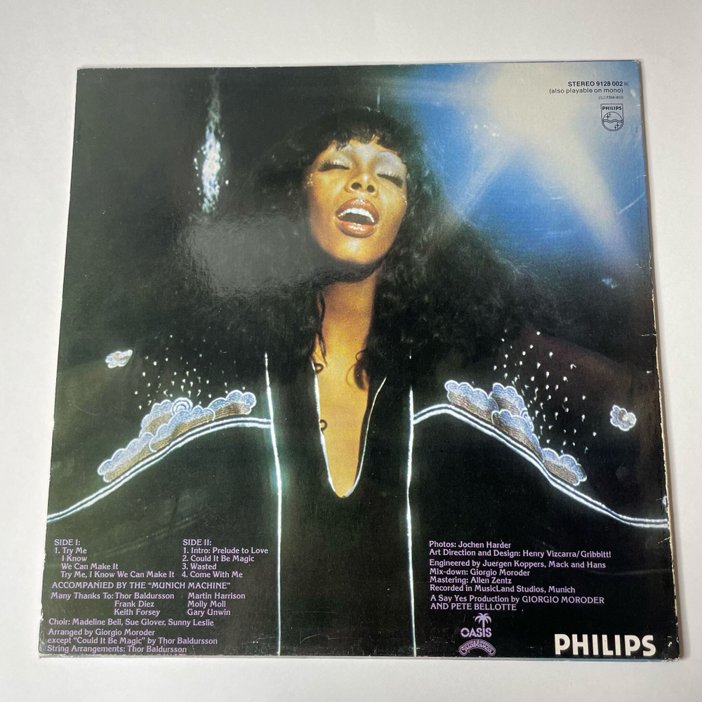 Винтажная виниловая пластинка LP Donna Summer A Love Trilogy (Holland 1976)