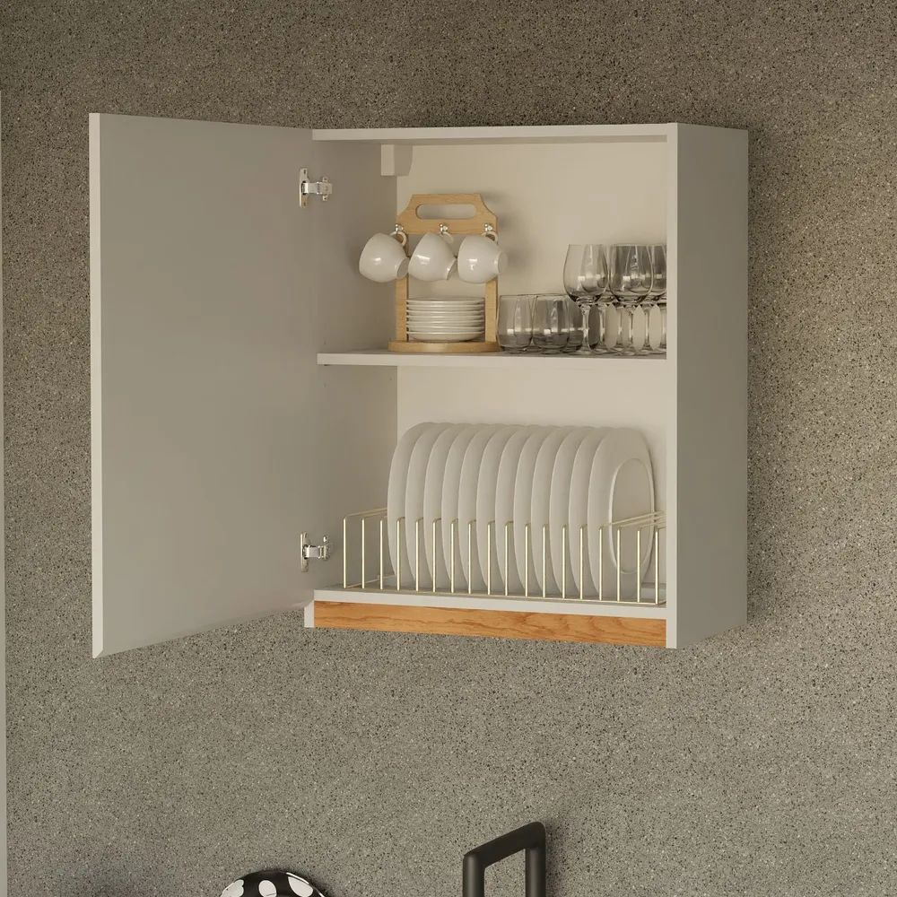 Кухня Валенсия 340 см (12 модулей) без столешницы / белый ЛДСП, массив дуба