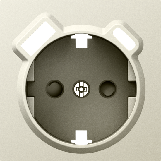 Накладка для розетки Schuko с зарядным устройством USB A+C,  со шторками 16A 250В,  шампань,  серия A07