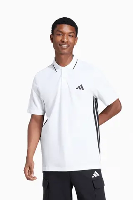 Футболка adidas Essentials Pique 3-Stripes Polo - белый