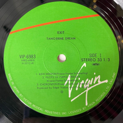 Винтажная виниловая пластинка LP Tangerine Dream Exit (Japan 1981) (Obi)