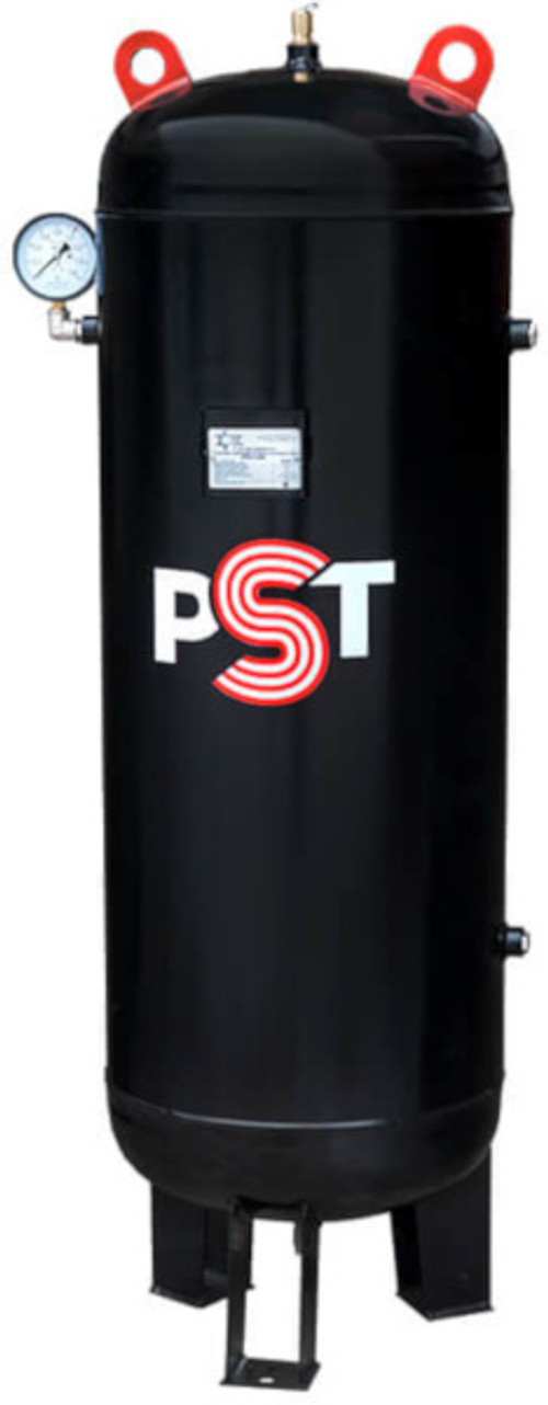 Окрашенный вертикальный воздушный ресивер pst рв-110 10 бар