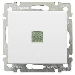 77 4410 Выключатель клавишный с подсветкой белый