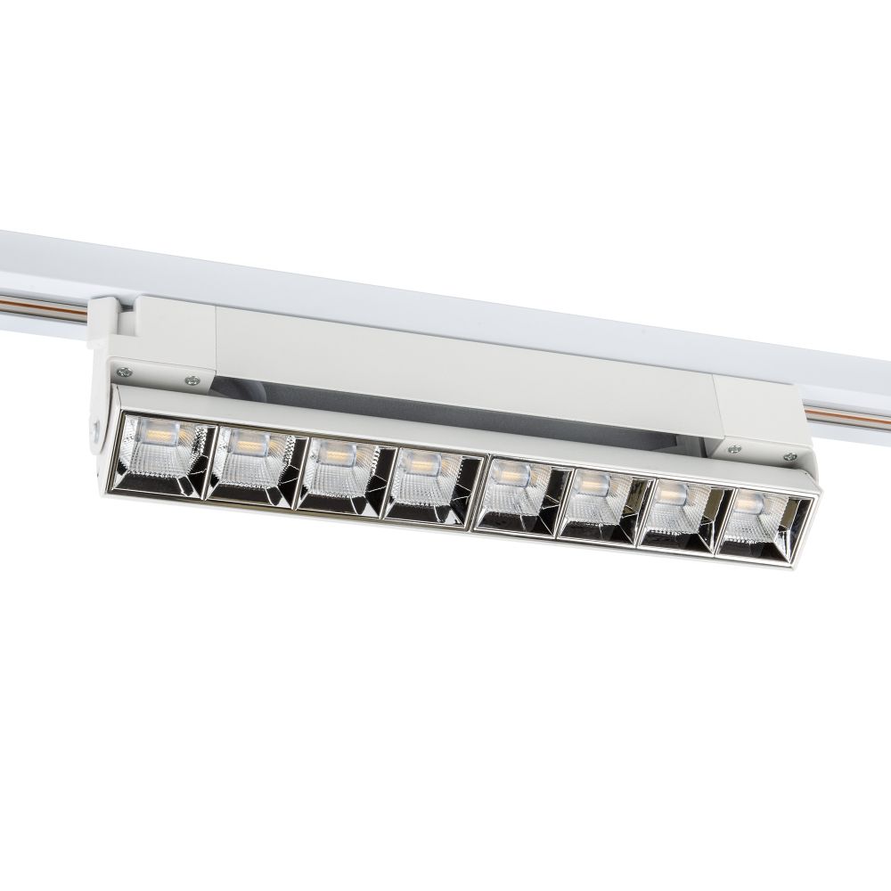ULB-Q283 20W-4000K WHITE Светильник-прожектор светодиодный трековый. Линейный. 1600 Лм. Белый свет 4000К. Корпус белый. ТМ Volpe