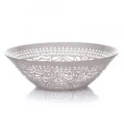 Салатник стеклянный 16см «Бохо» розовый 10533SLBD43