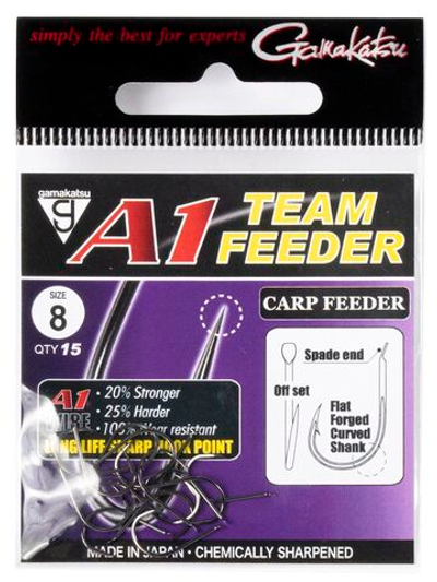 Крючки Gamakatsu A1 Team Feeder HOOKS CARP FEEDER размер 08 (упк.15шт.)