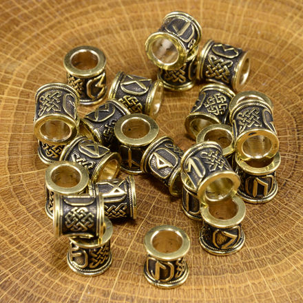 Бусины «РУНЫ» малые из латуни В АССОРТИМЕНТЕ