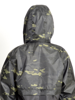 Спортивный костюм Prival Ветровлагозащитный женский, чёрный+кмф K4