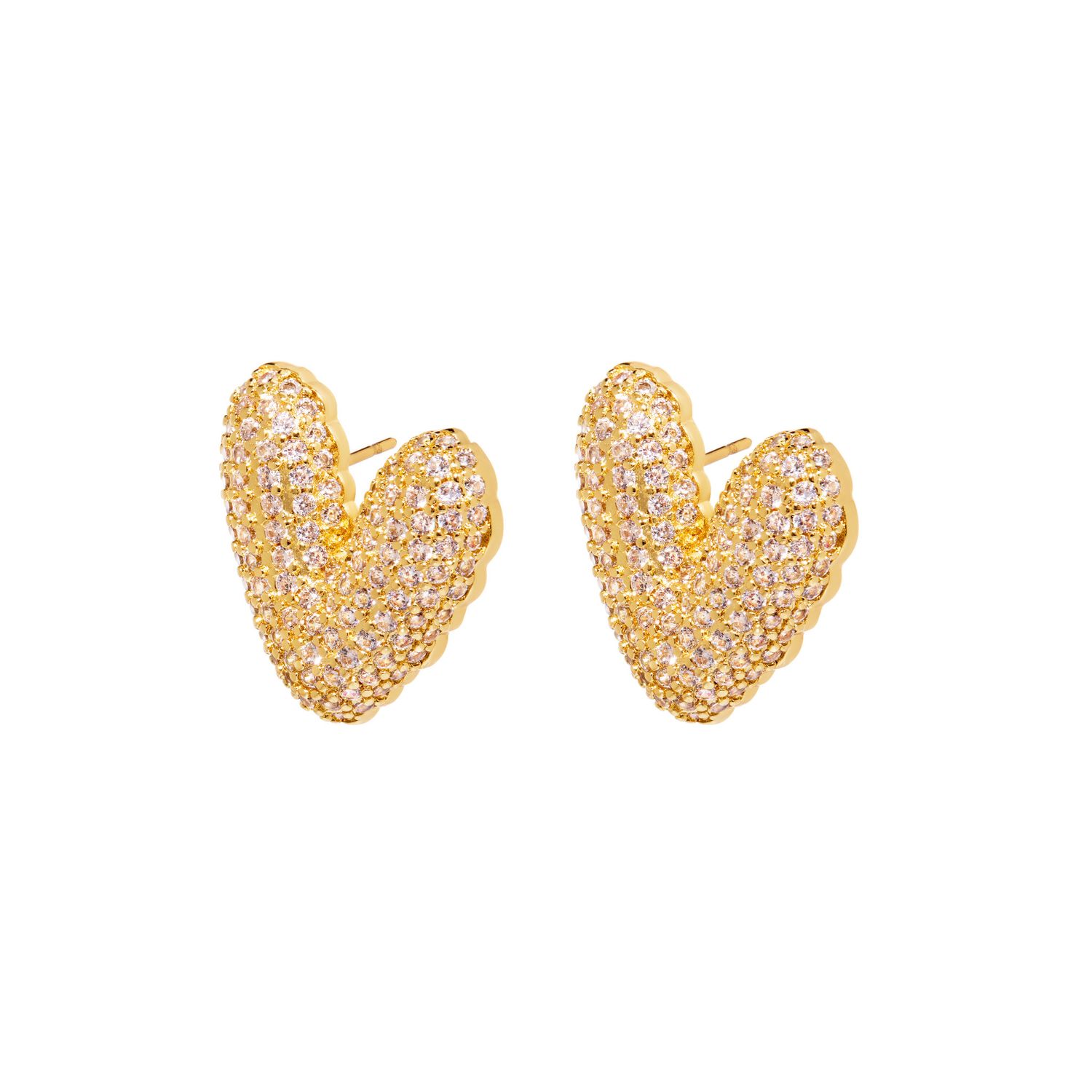 Серьги Uptown Heart Earrings – Gold