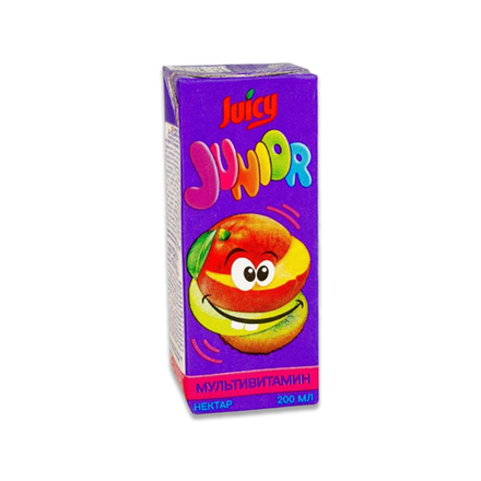 Сок натуральный Junior Мультивитамин без сахара 200 мл