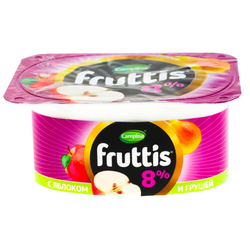 Йогурт Fruttis Яблоко/груша/клубника 8% 115 гр