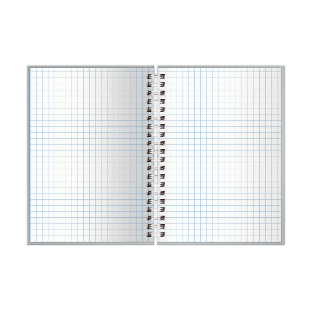 Записная книжка А6 80л., на гребне BG "Monocolor. Dark", глянцевая ламинация, твердая обложка