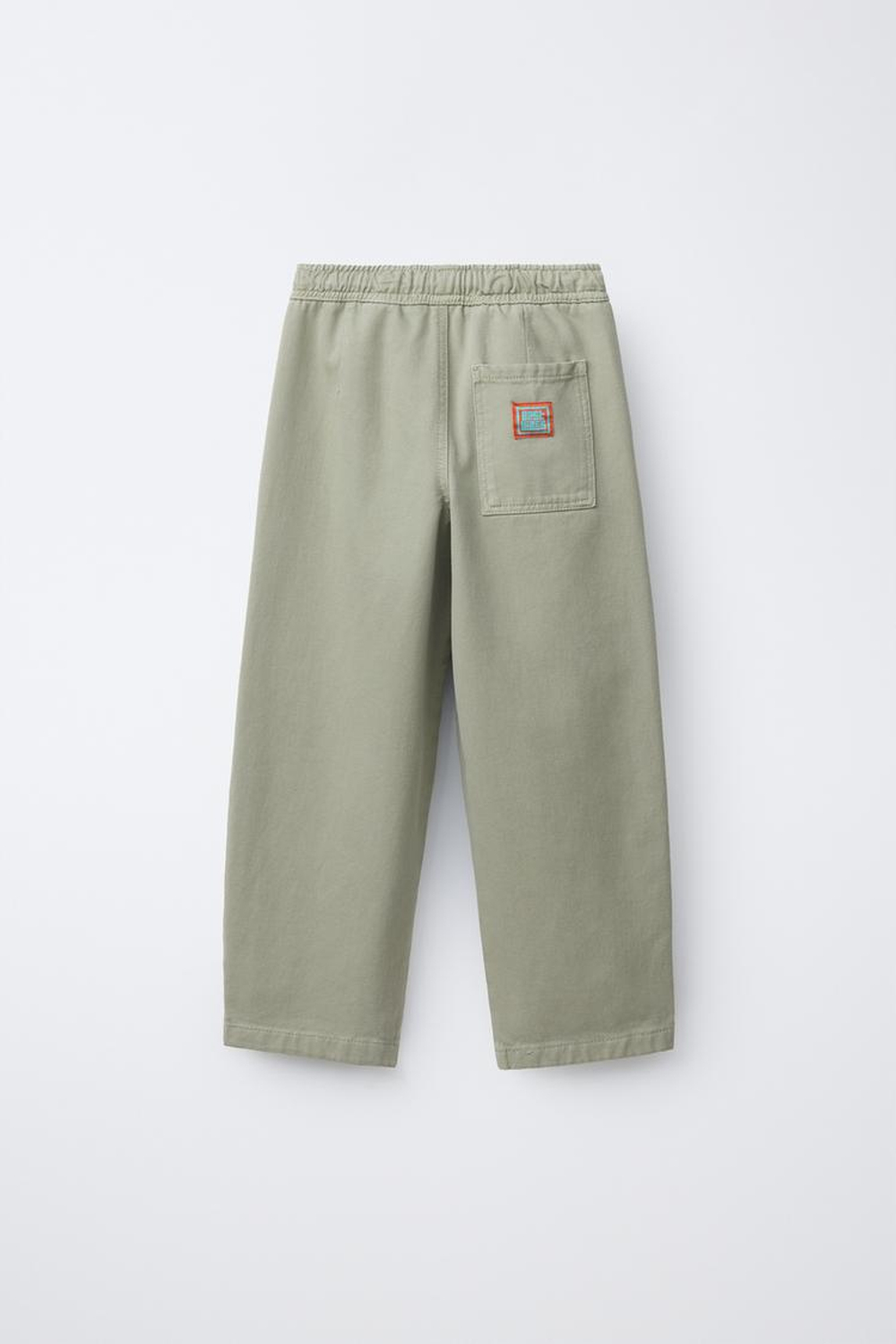 ZARA БРЮКИ BALLOON С ДЕКОРАТИВНЫМИ ШВАМИ, ЗЕЛЕНЫЙ